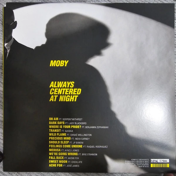 Виниловая пластинка MOBY ALWAYS CENTERED AT NIGHT