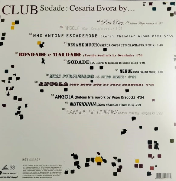 Виниловая пластинка CESARIA EVORA CLUB SODADE