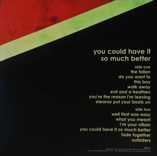 Виниловая пластинка FRANZ FERDINAND YOU COULD HAVE IT SO MUCH BETTER
