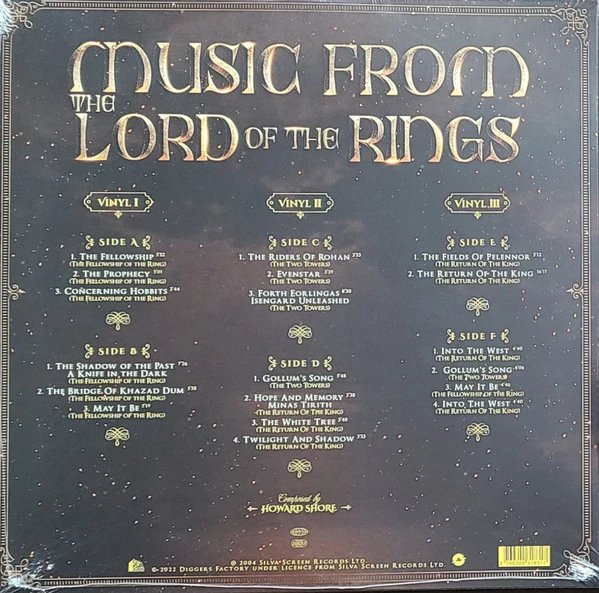 Виниловая пластинка CITY OF PRAGUE PHILHARMONIC ORCHESTRA LORD OF THE RINGS TRILOGY