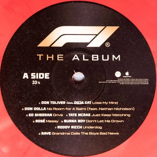Виниловая пластинка VARIOUS OST F1 THE ALBUM