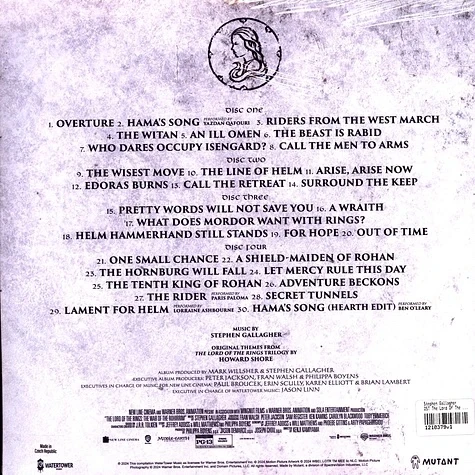 Виниловая пластинка STEPHEN GALLAGHER OST The Lord Of The Rings:The War Of The Rohirrim