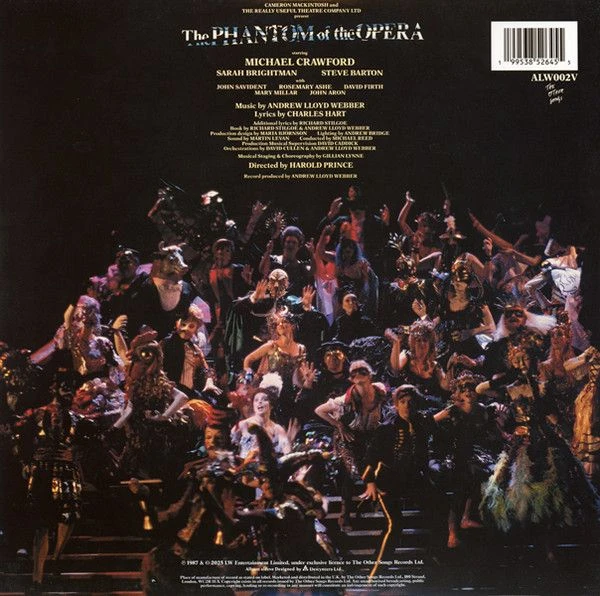 Виниловая пластинка ANDREW LLOYD WEBBER OST PHANTOM OF THE OPERA 