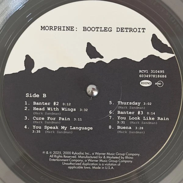 Виниловая пластинка MORPHINE BOOTLEG DETROIT RECORD STORE DAY 2025 COLORED VINYL EDITION