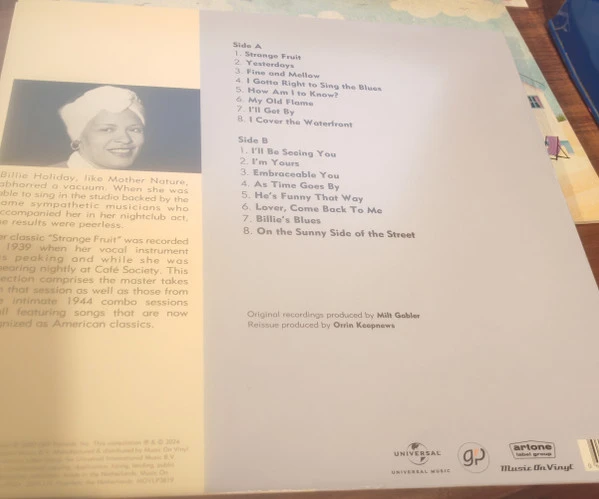 Виниловая пластинка BILLIE HOLIDAY THE COMMODORE MASTER TAKES
