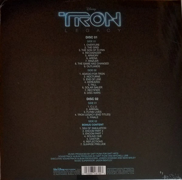 Виниловая пластинка DAFT PUNK TRON: LEGACY