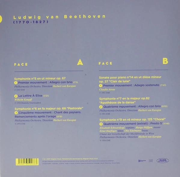 Виниловая пластинка LUDWIG VAN BEETHOVEN THE MASTERPIECES OF