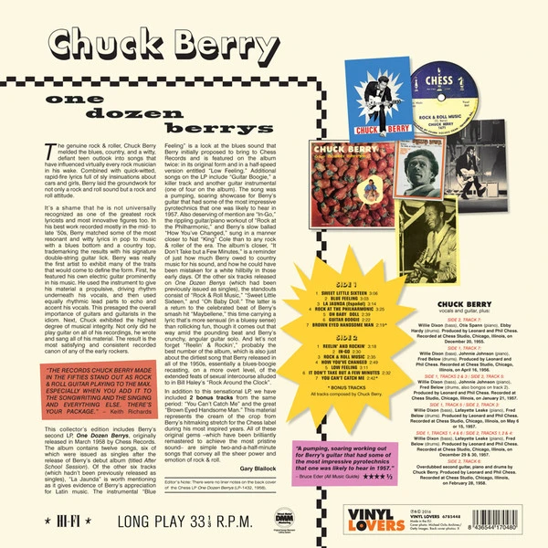 Виниловая пластинка CHUCK BERRY ONE DOZEN BERRYS