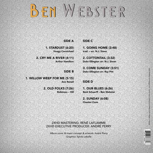 Виниловая пластинка BEN WEBSTER STARDUST
