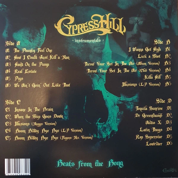 Виниловая пластинка CYPRESS HILL BEATS FROM THE BONG - INSTRUMENTALS