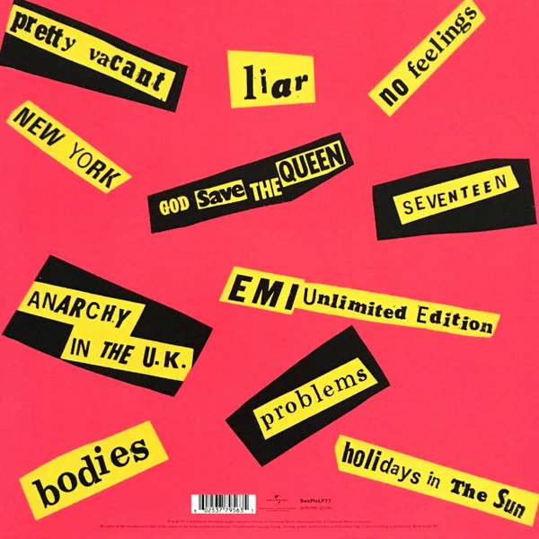 Виниловая пластинка SEX PISTOLS NEVER MIND THE BOLLOCKS