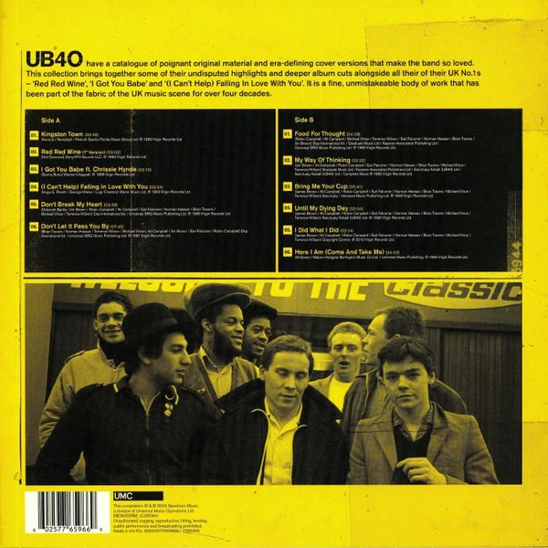 Виниловая пластинка UB40 RED, RED WINE: THE COLLECTION