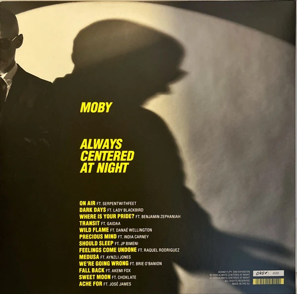 Виниловая пластинка MOBY ALWAYS CENTERED AT NIGHT