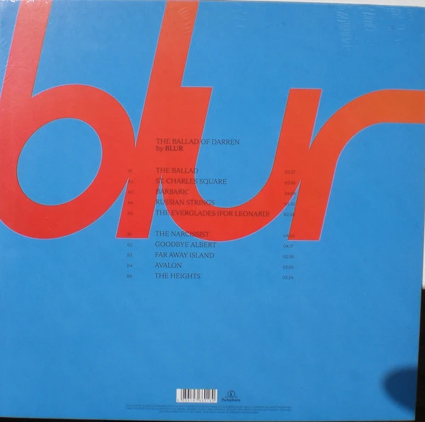 Виниловая пластинка BLUR THE BALLAD OF DARREN