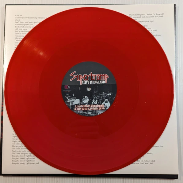 Виниловая пластинка SUPERTRAMP ALIVE IN ENGLAND