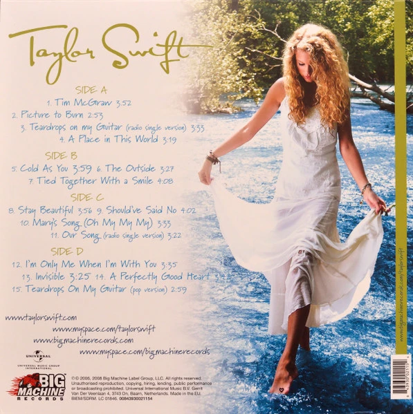 Виниловая пластинка TAYLOR SWIFT TAYLOR SWIFT