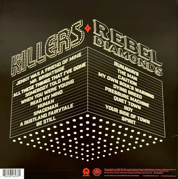 Виниловая пластинка KILLERS REBEL DIAMONDS