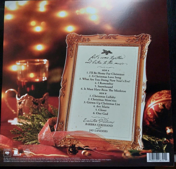 Виниловая пластинка BARBRA STREISAND CHRISTMAS MEMORIES