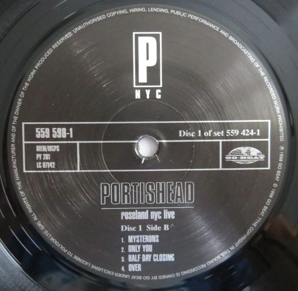 Виниловая пластинка PORTISHEAD ROSELAND NYC LIVE