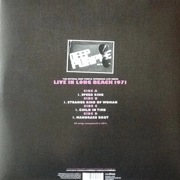 Виниловая пластинка DEEP PURPLE LONG BEACH 1971