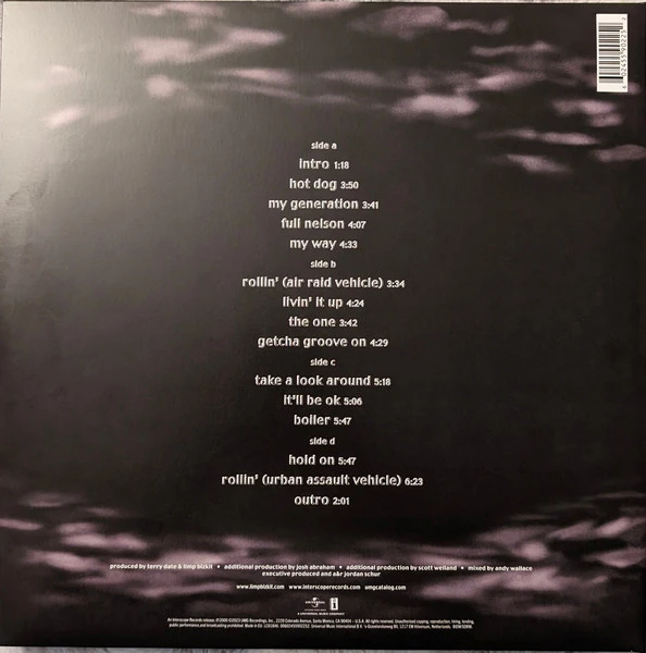 Виниловая пластинка LIMP BIZKIT CHOCOLATE STARFISH AND THE HOT DOG FLAVORED WATER