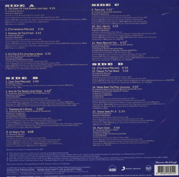 Виниловая пластинка MOBB DEEP INFAMOUS
