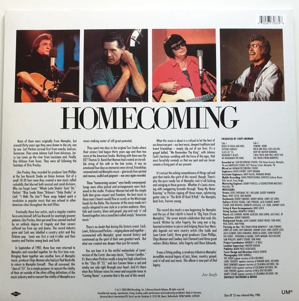 Виниловая пластинка ROY ORBISON, JOHNNY CASH, JERRY LEE LEWIS, CARL PERKINS CLASS OF '55: MEMPHIS ROCK & ROLL HOMECOMING