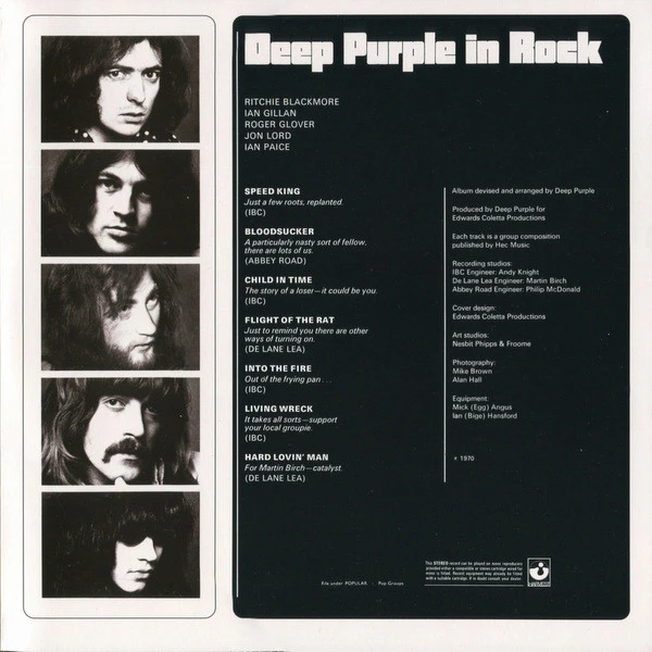 Виниловая пластинка DEEP PURPLE DEEP PURPLE IN ROCK