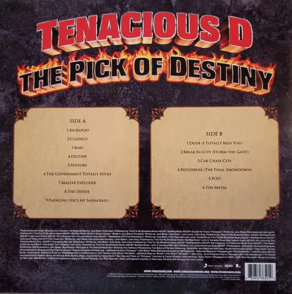 Виниловая пластинка TENACIOUS D The Pick Of Destiny Deluxe