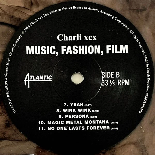 Виниловая пластинка CHARLI XCX MUSIC, FASHION, FILM INDIE EXCLUSIVE YORKSHIRE SMOKE VINYL EDITION