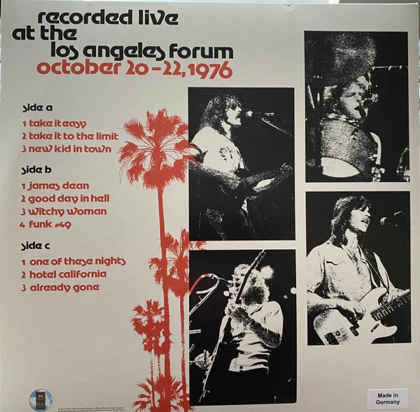 Виниловая пластинка EAGLES LIVE AT THE LOS ANGELES FORUM