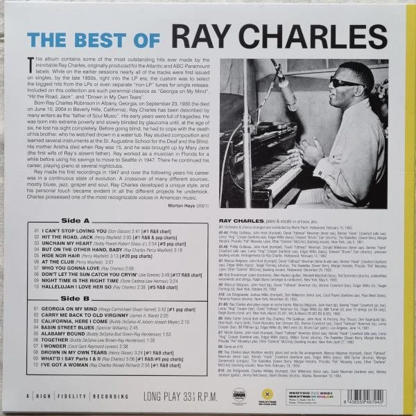 Виниловая пластинка RAY CHARLES BEST OF