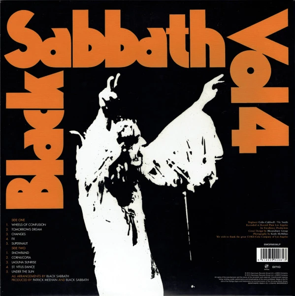 Виниловая пластинка BLACK SABBATH VOL. 4