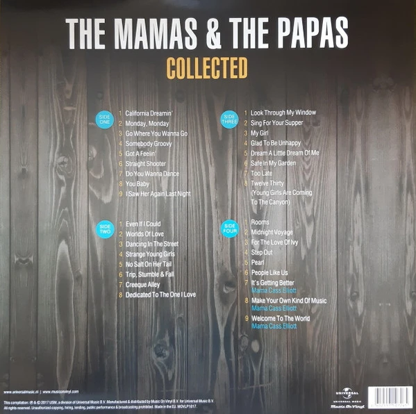 Виниловая пластинка MAMAS & THE PAPAS COLLECTED