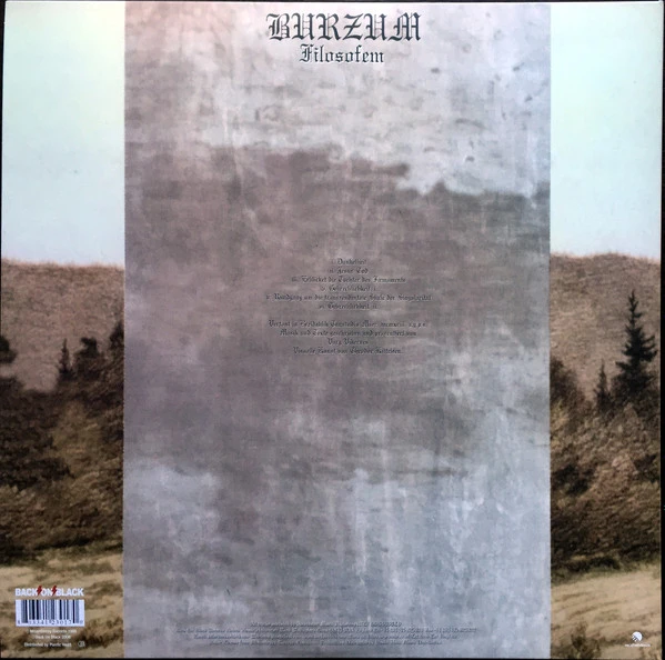 Виниловая пластинка BURZUM FILOSOFEM