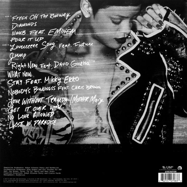 Виниловая пластинка RIHANNA UNAPOLOGETIC