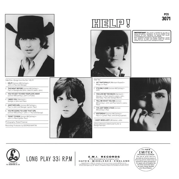 Виниловая пластинка BEATLES HELP!
