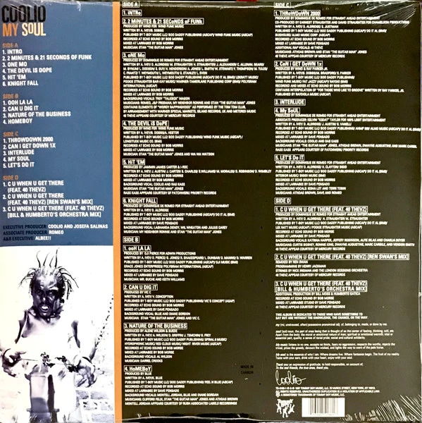 Виниловая пластинка COOLIO MY SOUL