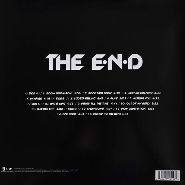 Виниловая пластинка BLACK EYED PEAS THE E.N.D.