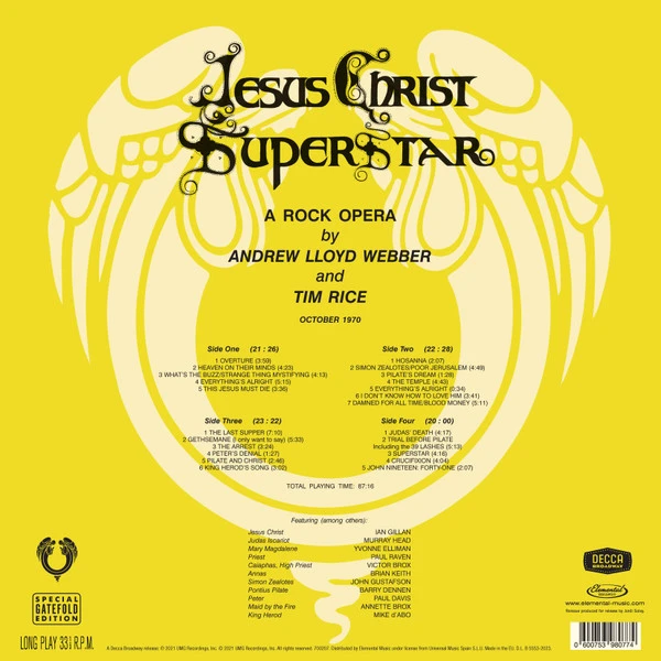 Виниловая пластинка VARIOUS JESUSCHRIST SUPERSTAR: A ROCK OPERA