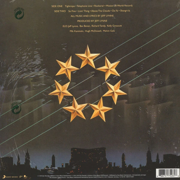 Виниловая пластинка ELECTRIC LIGHT ORCHESTRA A NEW WORLD RECORD