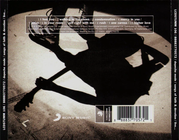 CD DEPECHE MODE — SONGS OF FAITH AND DEVOTION LIVE