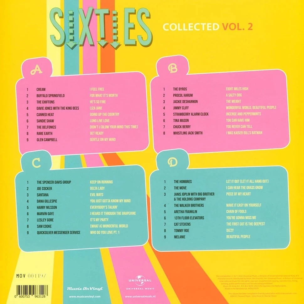 Виниловая пластинка VARIOUS SIXTIES COLLECTED VOL.2