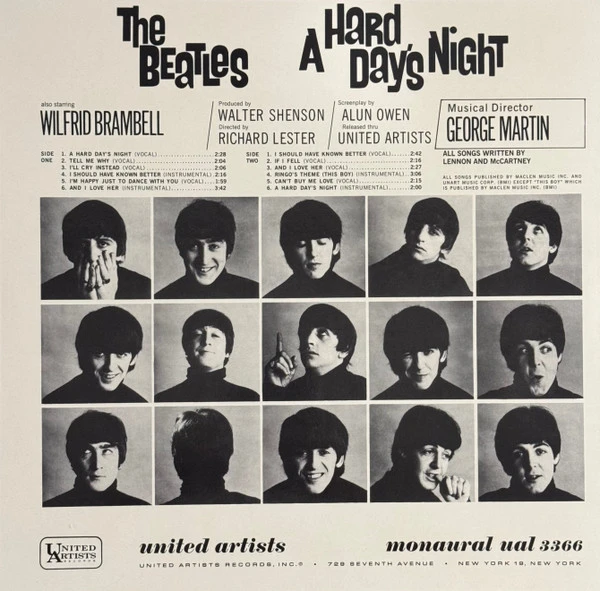 Виниловая пластинка BEATLES A HARD DAY'S NIGHT