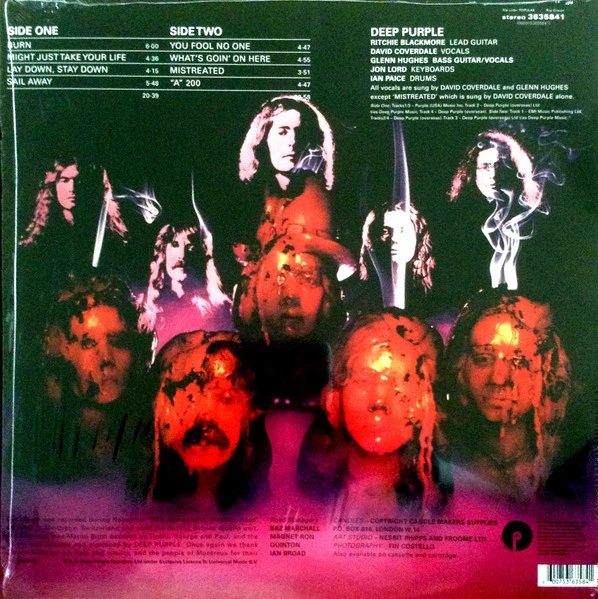 Виниловая пластинка DEEP PURPLE BURN