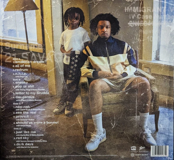 Виниловая пластинка 21 SAVAGE american dream