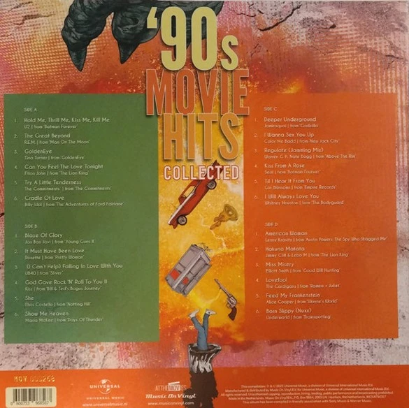 Виниловая пластинка VARIOUS 90's Movie Hits Collected