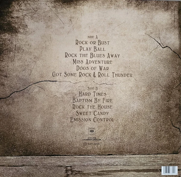 Виниловая пластинка AC/DC Rock or Bust (50th Anniversary Gold Color Vinyl)