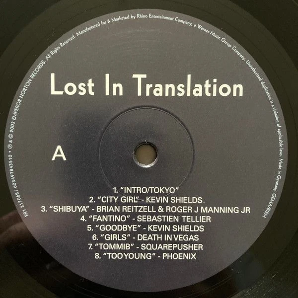 Виниловая пластинка VARIOUS OST LOST IN TRANSLATION