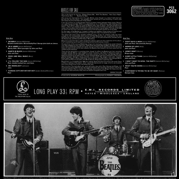 Виниловая пластинка BEATLES BEATLES FOR SALE